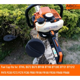 Gas Cap Fuel Cap for STIHL BG72 BG75 BR106 BT106 BT120C BT121 BT121Z Blower Fuel Tank Cap fit FH75 FC55 FC72 FC75 FC85 FR85 FR106 FR108 FR350 FR450 FR480 Hedge Trimmer Kombi Motor, 2 Pack