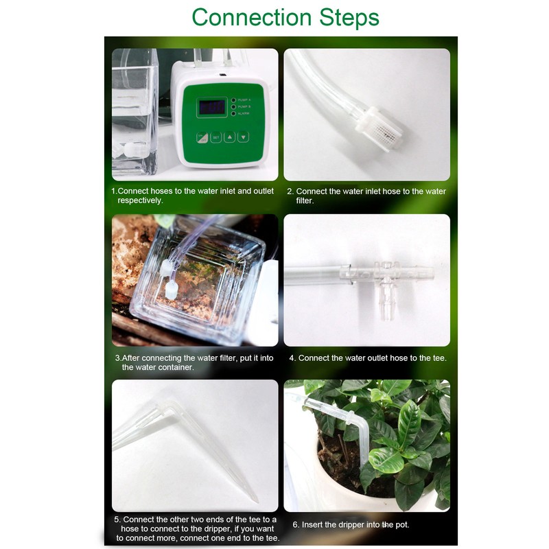 Automatic Watering System USB Intelligent Garden Irrigation Watering Timer 100‑240V