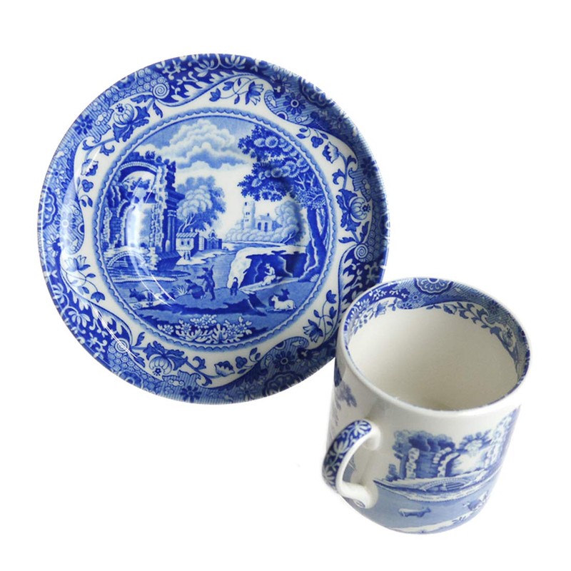 Spode (Spode) Cup _ Saucers Blue 90cc Blue Italian 1200