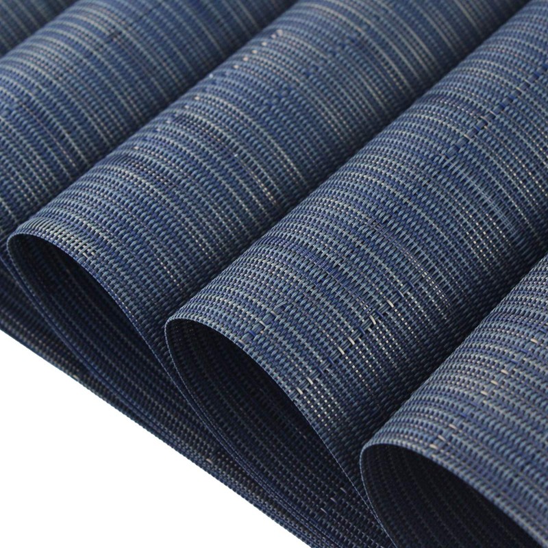 pigchcy Plastic Placemats,Washable Vinyl Woven Table Mats,Elegant Heat-Resistant Placemats for