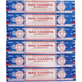 SATA SAI BABA NAG CHAMPA Incense India Nag Champa 0.5 oz (15 g) / Incense INDIA Satya Cybava SHRINIVAS AGARBATTI (6)