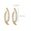 Healeved 1 Pair Elegant Earrings for Women Cross Design Ear