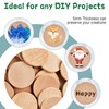 Aemygo 110 Pcs 2 Inch Round Wood Circle for Craft,
