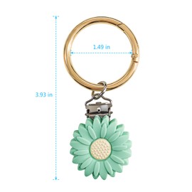 2pcs Travel Hat Clip Buckles - Multi-Functional Hat Clip Buckles Daisy Fashion Bags Hat Clips, Keychains,Hat Clips on Handbags, Tote Bags and Backpacks - Powerful Grip Hat Clip for Hanging, Hands Free