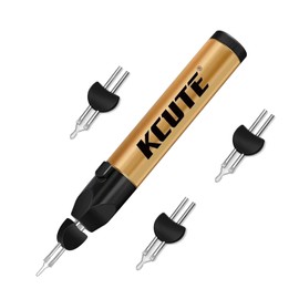 Chispee Thread Burner with 3 Pcs Replacement Tips for Finishing Bead Weaving, Fast Melting Wax, Leather Heat Transfer, and Stringing Projects (Gold)