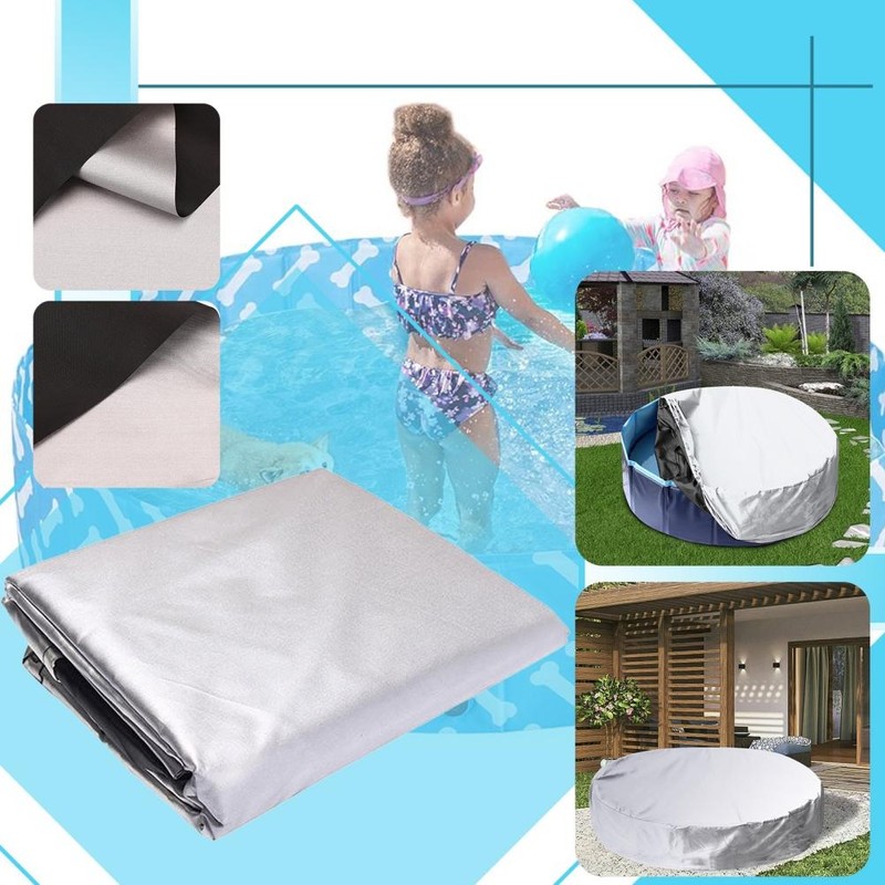 Pool Protective Cover Foldable Kids Pet Pool Bathtub Cover for