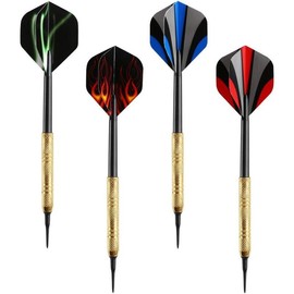 12 count Darts Plastic Tip, Soft Tip Darts Set, 14g Plastic Tipped Dart, Attach  36 Black 2BA Replacement Tips, Soft Tip Darts for /Plastic Dartboard - Color: Red ,Blue, Green-Classic