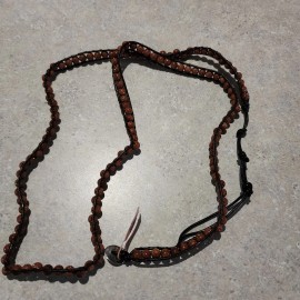 Unbranded Bohemian Multi Strand Boho Wrap Yoga Bracelet Beaded Brown 34 In Long