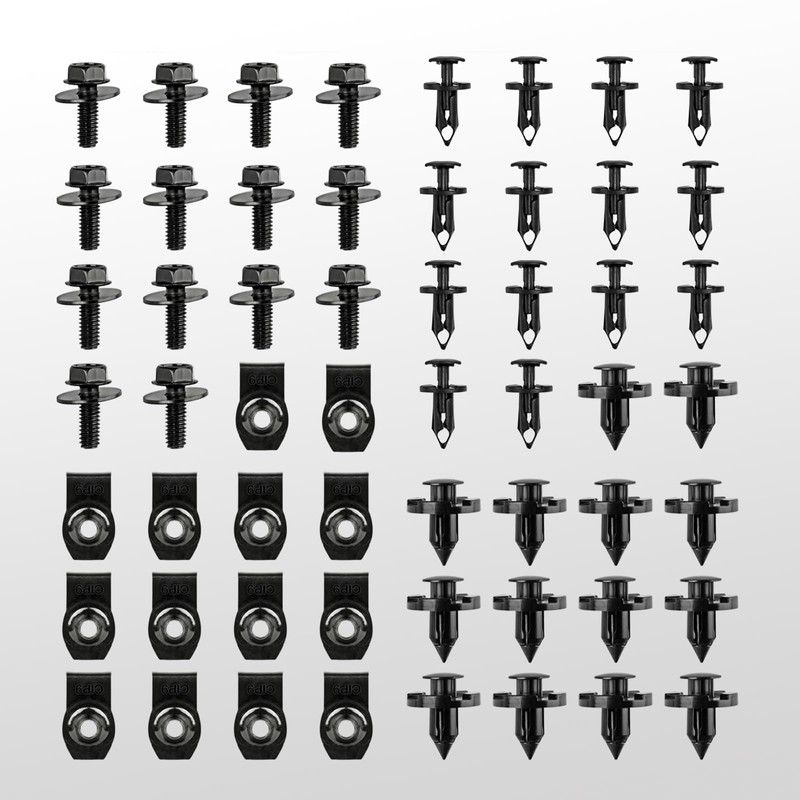 UNIGT 60PCS Engine Under Cover Splash Shield Guard Body Bolts