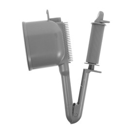 Ipetboom Semi Automatic Hair Dye Comb with Controlled Roller Teeth for Even Application Multi Functional Hair Color Comb Dye Tool Light Grey