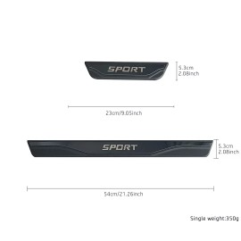 carcovers For Lincoln Sport Accessories BK Car Door Scuff Sill Cover Panel Step Portector