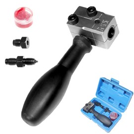 Universal Automotive Brake Pipe Flaring Tool Kit, Single Double Brake Lines 3/16" Double Flaring Tool for Vehicle Brake Lines Repairing Copper Pipe Flaring