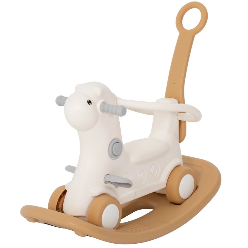 Qaba 4-in-1 Rocking Horse with Detachable Balance Board for 2-5