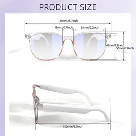 Smart Glasses, Smart Glasses with Anti-blue Light Eyeglass Lens, Wireless Voice Assistant Reading Sunglasses, Eyewear Glasses, Bluetooth-compatible Smart Glasses for Men & Women