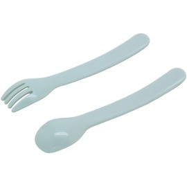 OSK CPB-1 Cutlery Set, Cina Pushu, Spoon and Fork Set, Pastel Green, Made in Japan, Dishwasher Safe, Easy to Use, Stylish, Cute, Unisex, Kids, Baby, Baby