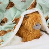 VigorSpring Reversible Highland Cow Blanket - 50x70 Inch