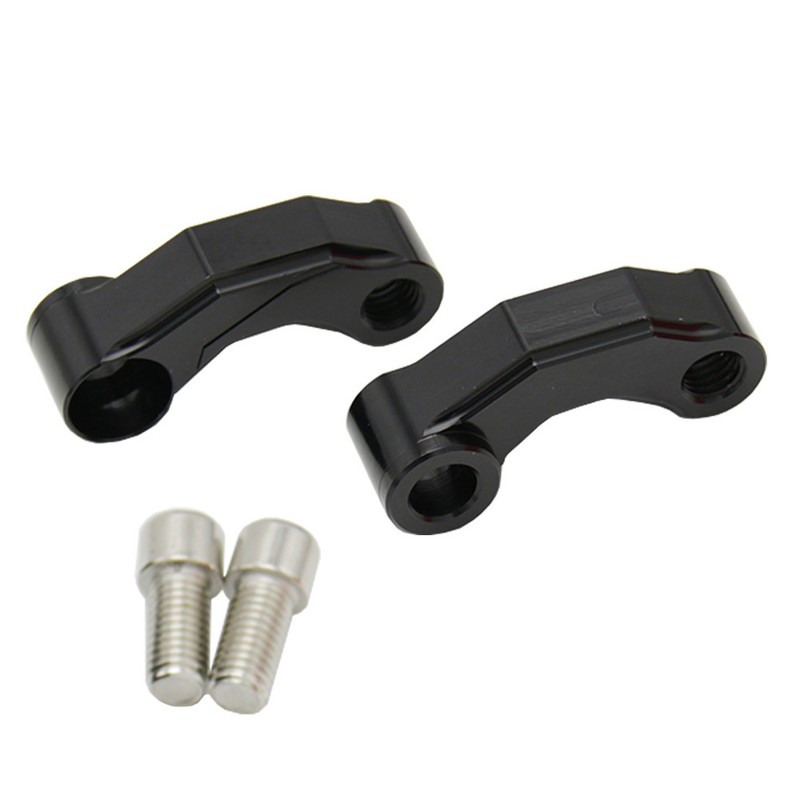 Motorcycle Mirror Riser Extender Adaptor Handlebar Mount Mirror Riser Extenders