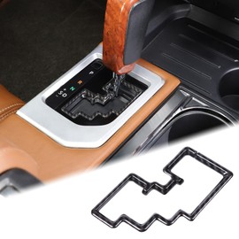 Car Central Control Gear Shift Panel Trim Cover Fit Toyot@ Tundra 2014-2021 Center Console Gear Track Decorative Frame Gear Shifter Console Anti-Scratch Frame Protection Cover ABS Interior Accessories