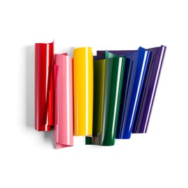 Cricut Everyday Iron On - 12 hojas de 12 x 12 pulgadas, incluye rojo, rosa, azul real, morado, verde - Vinilo HTV para camisetas, uso con Cricut Explore Air 2/Maker, paquete de arcoíris