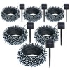 SyouHome 6 Pack Solar String Lights Outdoor, 600 LED Extra-Long