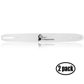 UpStart Components 2-Pack Replacement 18" Single Rivet Chainsaw Guide Bar for Allis Chalmers 2z760