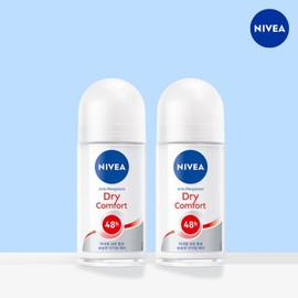 Nivea Deodorant Roll-on Dry Comfort 50ml X 2 / 니베아 데오드란트 롤온 드라이 컴포트 50ml X 2개