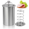 Stainless Steel Ham Press Maker,Meat Press Cooker with Thermometer Multifunctional