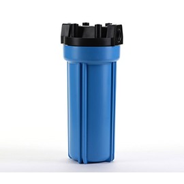 Hydronix HF5-10BLBK34 Water Filter Housing 10" NSF Listed RO, Whole House, Hydroponics - 3/4" Ports, Blue Body
