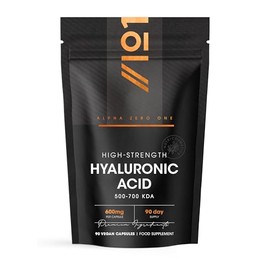 Hyaluronic Acid Supplement 600mg (500-700 KDA) - 90 Vegan Triple Strength Hyaluronic Acid Capsules - 3 Month Supply - Natural Skin, Hair & Joint Supplement for Women & Men - Superior Absorption