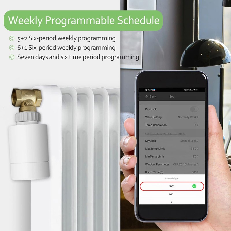 CHICIRIS Smart Thermostat, Smart Home Devices, Programmable Digital Smart Radiator