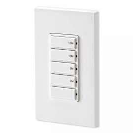 Leviton Decora Countdown Timer Wall Switch, 15 Min (DT115-1LW)
