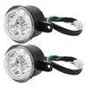 12V 14 LEDs Front Head Light Lamp 3 Wire Buckle