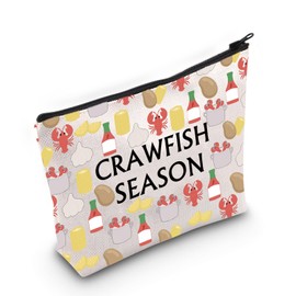 JNIAP Crawfish Boil Gift Crawfish Season Cosmetic Bag Crawfish Party Gift (Crawfish S Bag)