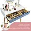 CHARMAID Vanity Set with Lighted Mirror, 3 Modes Adjustable Brightness