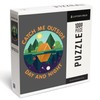 Catch Me Outside, Camping Scene, Vibrant Vector (1000 Piece Puzzle,