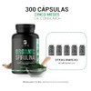Espirulina Orgnica de 300 Cpsulas 500 mg. Ingredientes naturales Alga