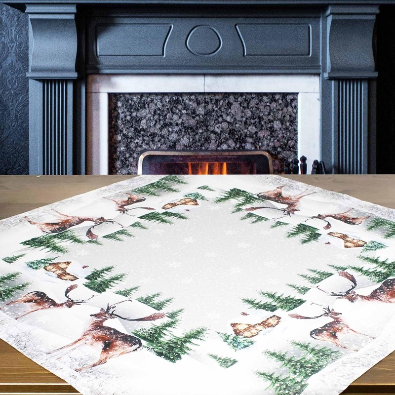 KAMACA Tablecloth 85 x 85 cm with High-Quality Print Motif
