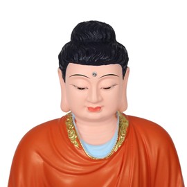 FENGSHUI-CAISHEN Large Buddha Statue - Meditating Sitting Buddha, Handmade Sakyamuni Sculpture for Zen Meditation Home Decor, Indoor & Outdoor Use