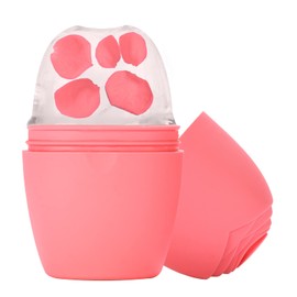 Evmliy Rodillo de Hielo para La Cara, Rodillo de Hielo de Silicona Molde de Hielo Facial para Iluminar La Piel Mejorando El Brillo Natural, Rodillo de Hielo Reutilizable para Aliviar La Hinchazón de L