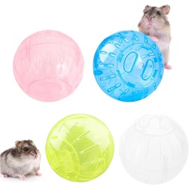 Transparent Hamster Exercise Balls 3.9 Inch Diameter Quiet Spinner Dwarf Hamster Running Hamster Exercise Ball for Gerbils Small Animals,Small Animal Toys