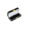Quality Antique Style Black Leatherette Cufflink Box - Beautiful Quality
