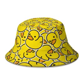 Cute Duck Bucket Hat for Women and Men Funny Beach Sun Cap Packable Outdoor Fisherman Hat