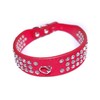 Pet Palace® "Debonair Doggy" (RUBY RED Medium) Suede Diamante Studded