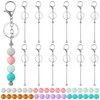 Homaisson 108 Pcs Beadable Keychains Set, Includes 12 Metal Keychain