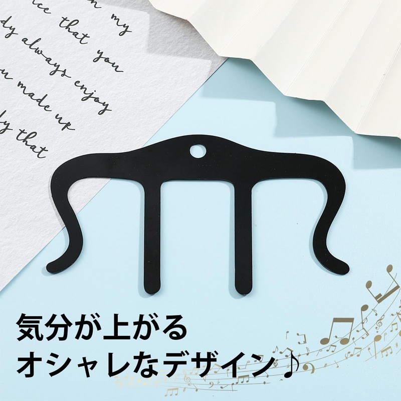 lattre Music Sheet Clip, Book Open, Piano, Metal, Stylish, Large,
