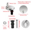Universal Toilet Seat Fittings, 2Pcs Quick Release Top Hinges Fittings