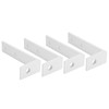 4PCS Corner Braces Aluminum L Shaped Right Angle Support Fixing