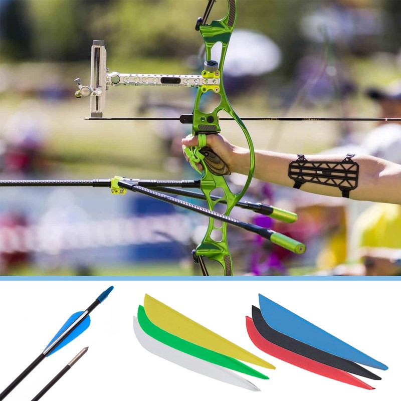 30 Pcs Arrow Fletching, Hunting Arrows Feather, Arrow Fletching Wing,