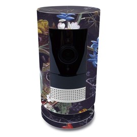 MightySkins Skin for Ring Stick Up Cam Battery - Midnight Blossom | Protective, Durable, and Unique Vinyl Decal wrap Cover | Easy to Apply, Remove, and Change Styles | Made in The USA