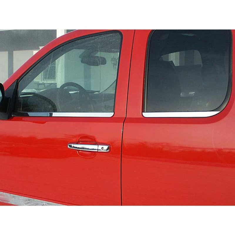 4pc. Chrome Window Sill Trim fits Silverado 2007-2013